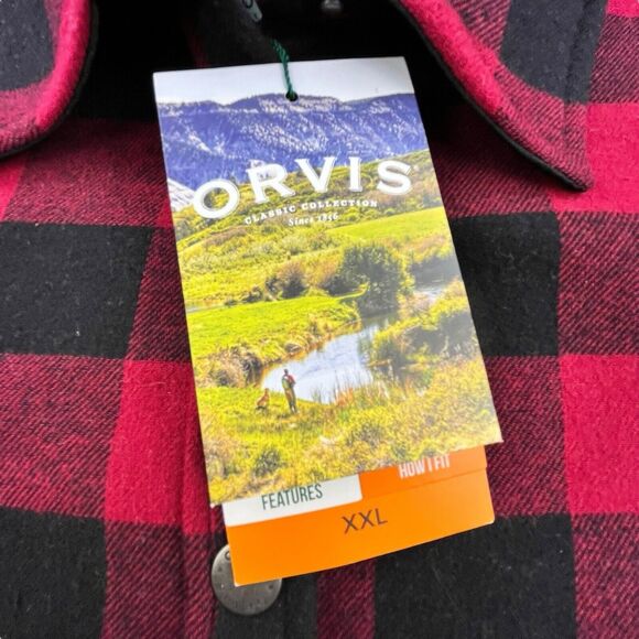 Orvis Pinnacle Shirt Jacket Women XXL Fleece Lined Flannel Shacket Buffalo Plaid - Picture 4 of 16